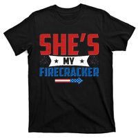 4th of July She's My Firecracker Matching Shirt T-Shirt