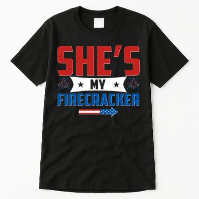 4th of July She's My Firecracker Matching Shirt Tall T-Shirt