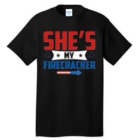 4th of July She's My Firecracker Matching Shirt Tall T-Shirt