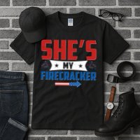 4th of July She's My Firecracker Matching Shirt Tall T-Shirt