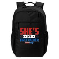4th of July She's My Firecracker Matching Shirt Backpack