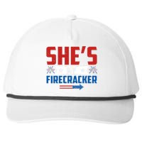 4th of July She's My Firecracker Matching Shirt Snapback Five-Panel Rope Hat