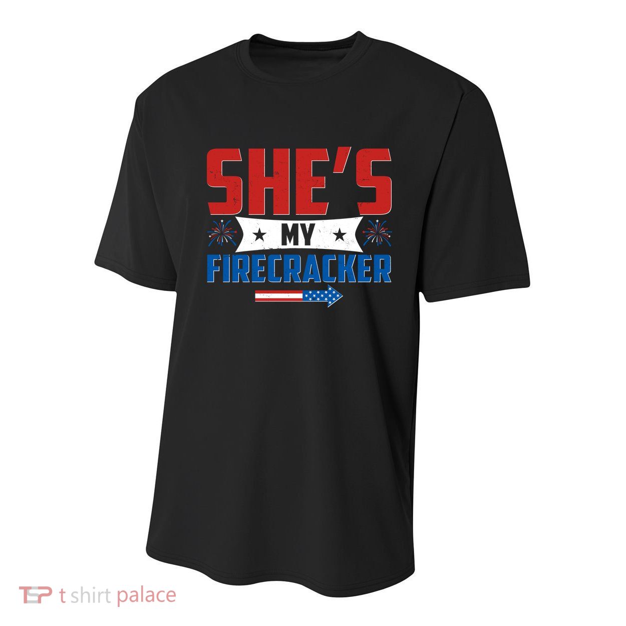 4th of July She's My Firecracker Matching Shirt Youth Performance Sprint T-Shirt