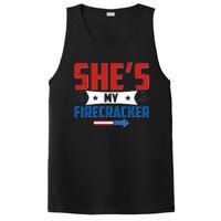 4th of July She's My Firecracker Matching Shirt PosiCharge Competitor Tank