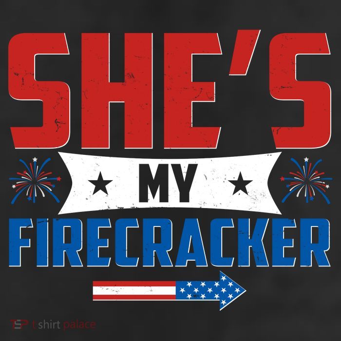 4th of July She's My Firecracker Matching Shirt Trucker Hat