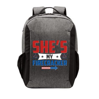 4th of July She's My Firecracker Matching Shirt Vector Backpack
