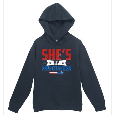 4th of July She's My Firecracker Matching Shirt Urban Pullover Hoodie