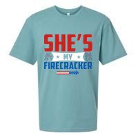 4th of July She's My Firecracker Matching Shirt Sueded Cloud Jersey T-Shirt