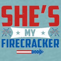 4th of July She's My Firecracker Matching Shirt Sueded Cloud Jersey T-Shirt