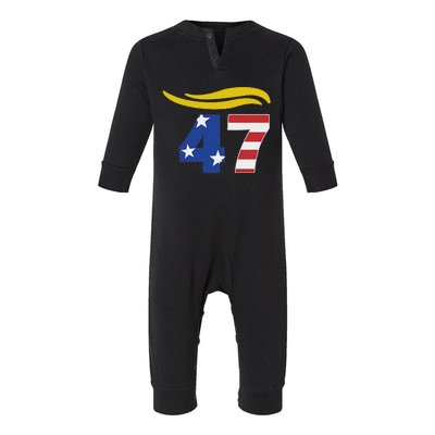 47 Trump Hair Infant Fleece One Piece