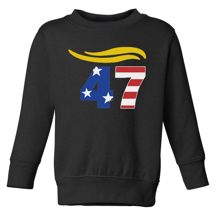 47 Trump Hair Toddler Sweatshirt