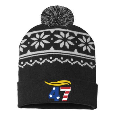 47 Trump Hair USA-Made Snowflake Beanie