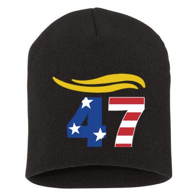 47 Trump Hair Short Acrylic Beanie