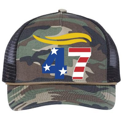 47 Trump Hair Retro Rope Trucker Hat Cap