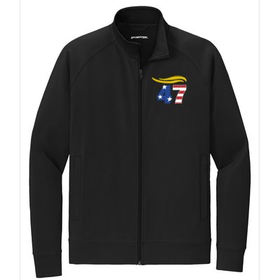 47 Trump Hair Meaningful Gift Stretch Full-Zip Cadet Jacket