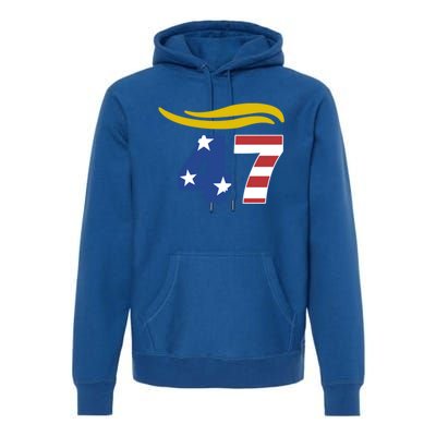 47 Trump Hair Meaningful Gift Premium Hoodie