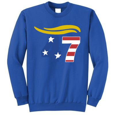 47 Trump Hair Meaningful Gift Tall Sweatshirt