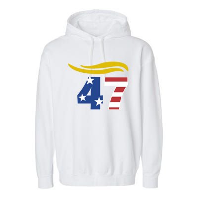 47 Trump Hair Meaningful Gift Garment-Dyed Fleece Hoodie