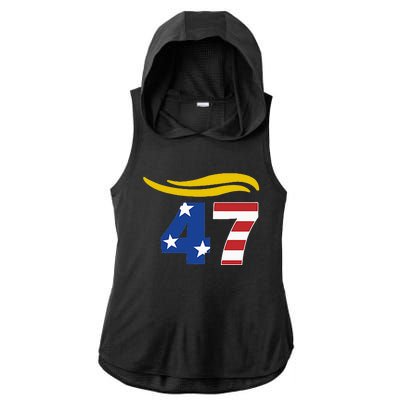 47 Trump Hair Ladies PosiCharge Tri-Blend Wicking Draft Hoodie Tank