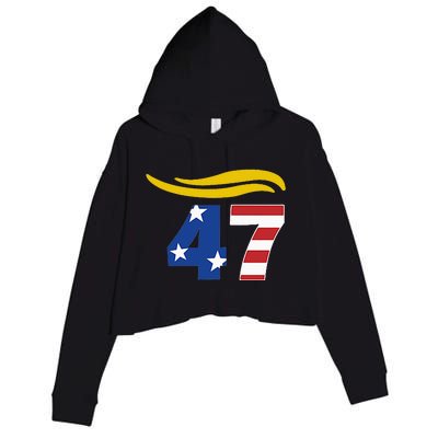 47 Trump Hair Crop Fleece Hoodie