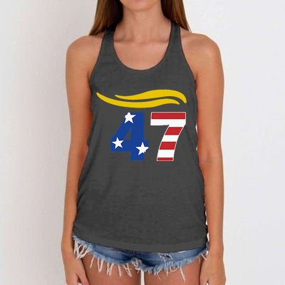 47 Trump Hair Women's Knotted Racerback Tank