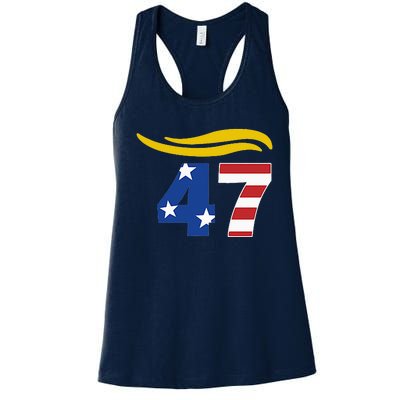 47 Trump Hair Women's Racerback Tank