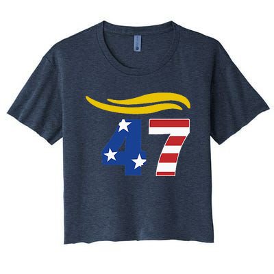 47 Trump Hair Women's Crop Top Tee