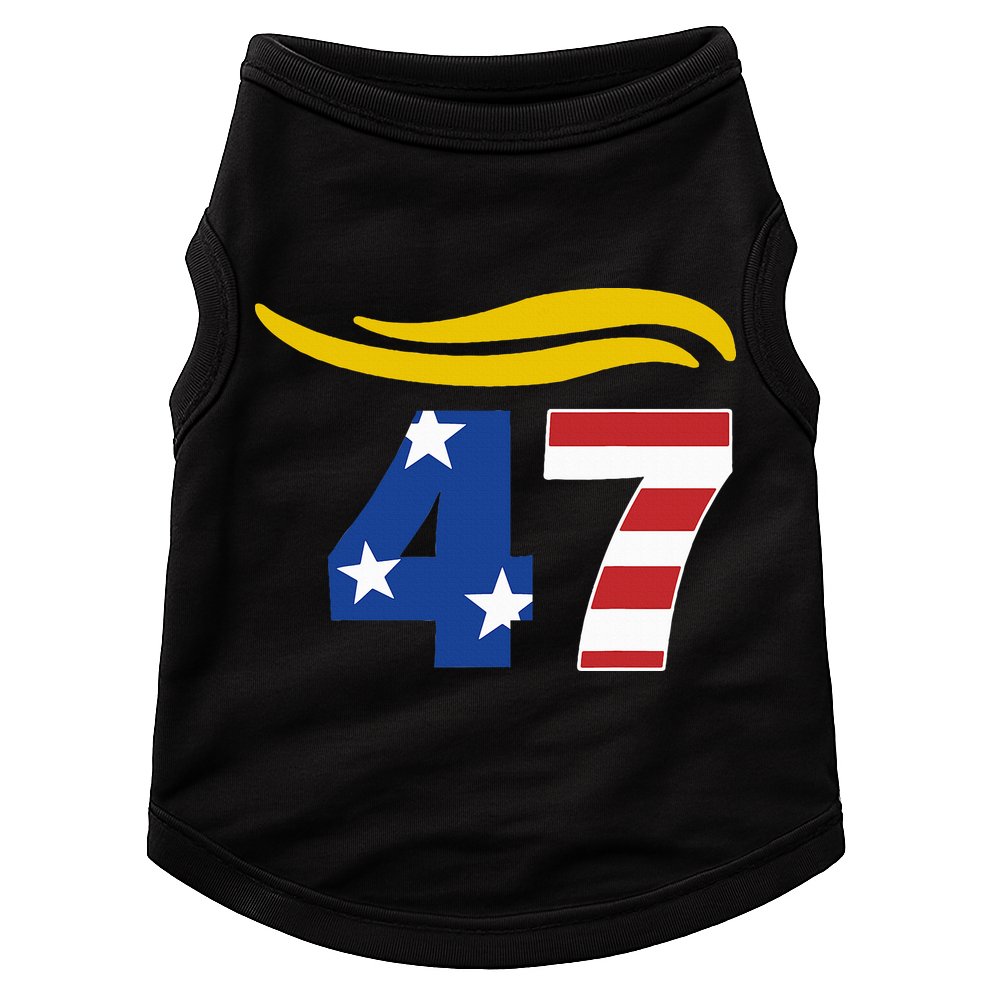47 Trump Hair Doggie Tank