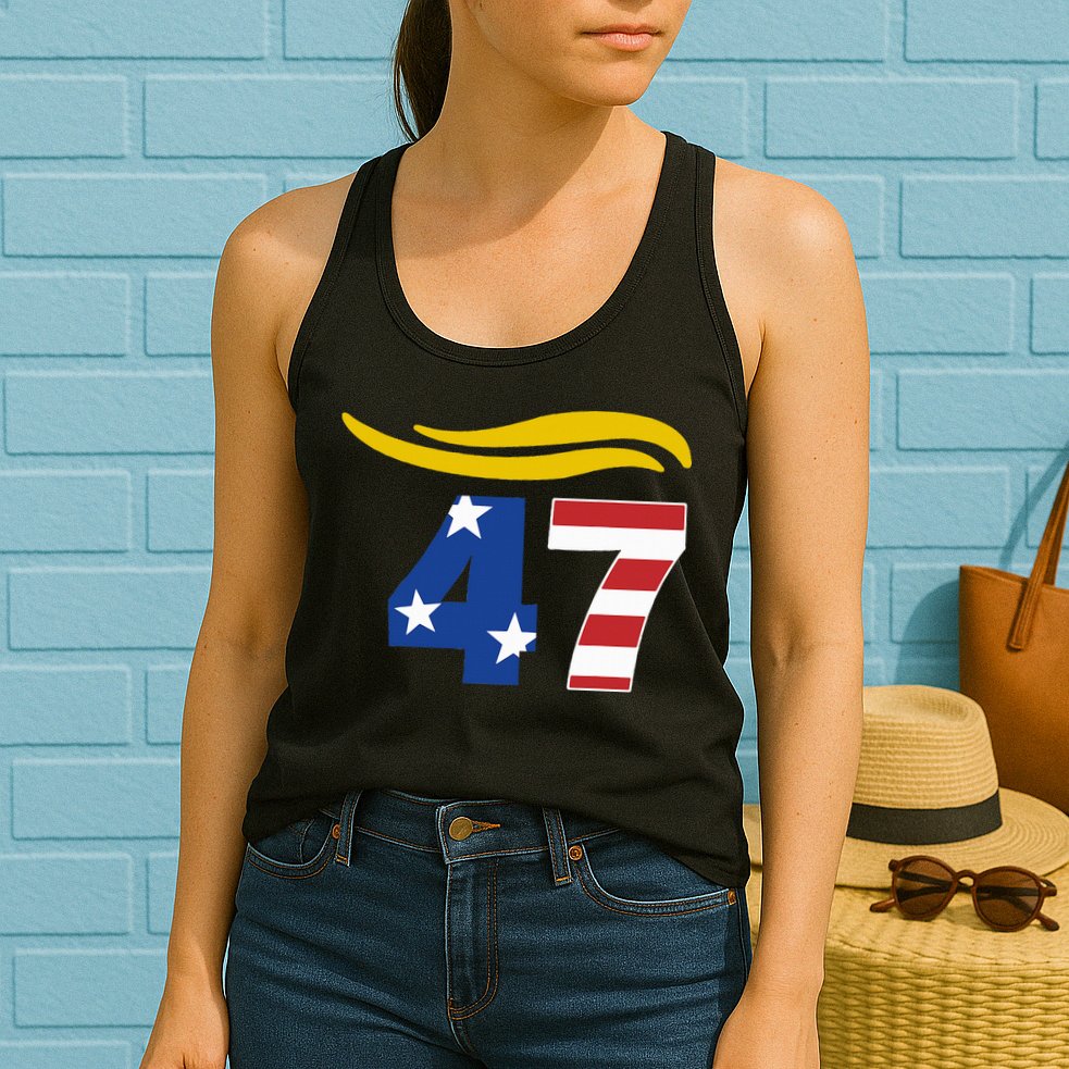 47 Trump Hair Womens Tank Top