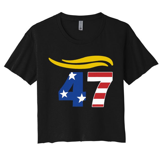 47 Trump Hair Crop Top