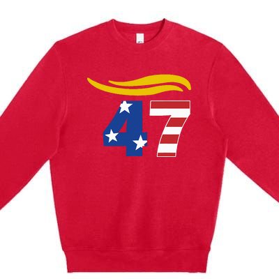 47 Trump Hair Premium Crewneck Sweatshirt