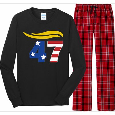 47 Trump Hair Long Sleeve Pajama Set