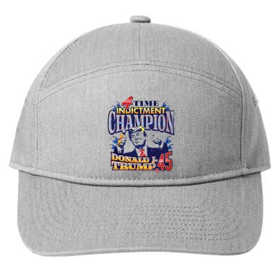 4 Time Indictment Champion Donald Trump 45 7-Panel Snapback Hat