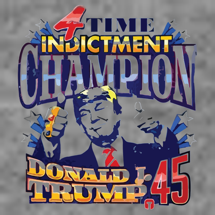 4 Time Indictment Champion Donald Trump 45 7-Panel Snapback Hat