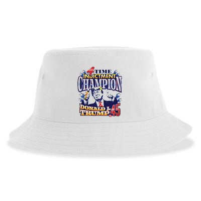 4 Time Indictment Champion Donald Trump 45 Sustainable Bucket Hat
