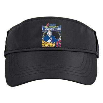 4 Time Indictment Champion Donald Trump 45 Adult Drive Performance Visor