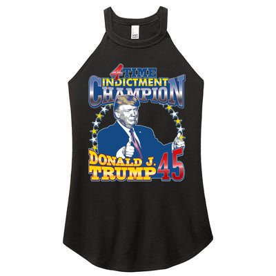 4 Time Indictment Champion Donald Trump 45 Women's Perfect Tri Rocker Tank
