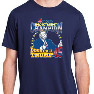 4 Time Indictment Champion Donald Trump 45 Adult ChromaSoft Performance T-Shirt