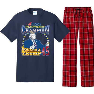 4 Time Indictment Champion Donald Trump 45 Pajama Set