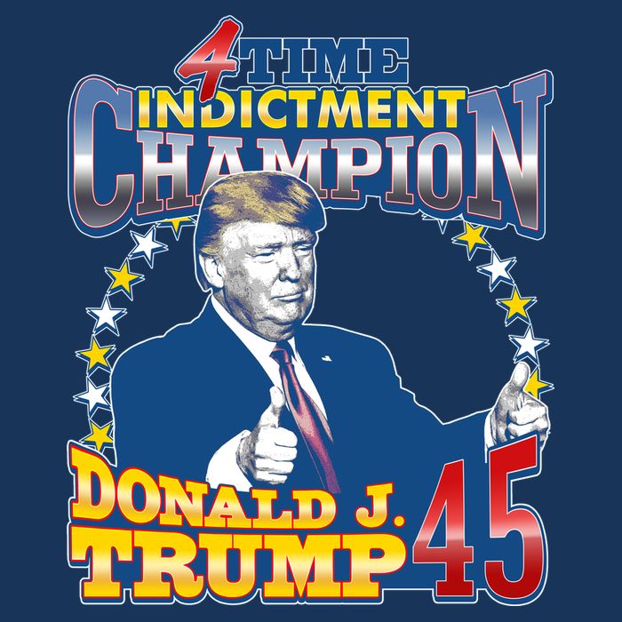 4 Time Indictment Champion Donald Trump 45 Poster
