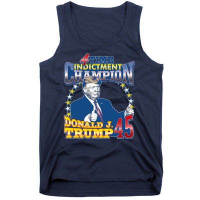 4 Time Indictment Champion Donald Trump 45 Tank Top