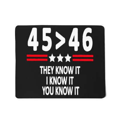 45>46 They Know It I Know It You Know It Mousepad