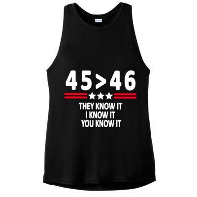 4546 They Know It I Know It You Know It Premium Ladies PosiCharge Tri-Blend Wicking Tank