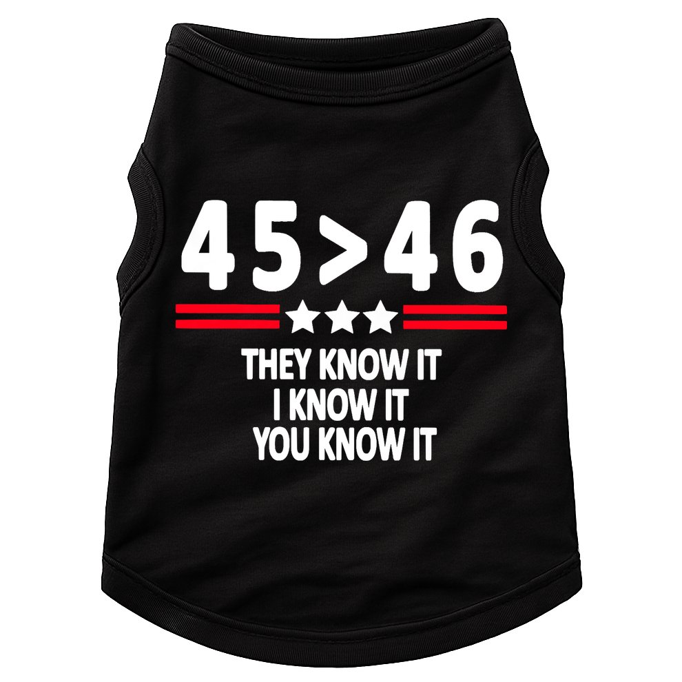 4546 They Know It I Know It You Know It Premium Doggie Tank