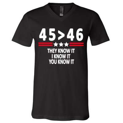 4546 They Know It I Know It You Know It Premium V-Neck T-Shirt