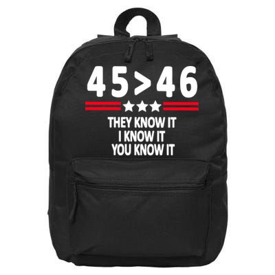 4546 They Know It I Know It You Know It Premium 16 in Basic Backpack
