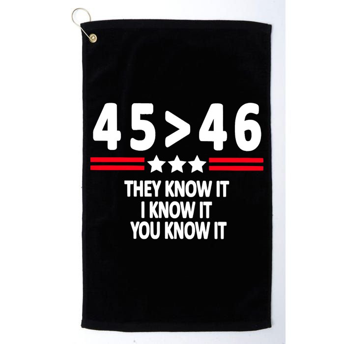 4546 They Know It I Know It You Know It Premium Golf Towel