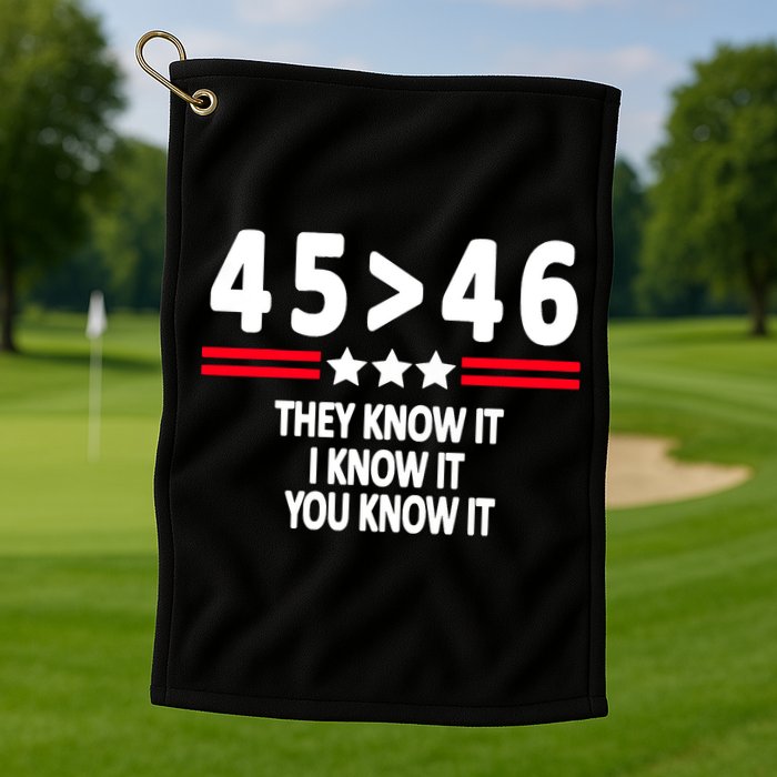 4546 They Know It I Know It You Know It Premium Golf Towel