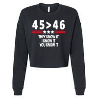 4546 They Know It I Know It You Know It Premium Cropped Pullover Crew