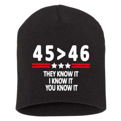 4546 They Know It I Know It You Know It Premium Short Acrylic Beanie
